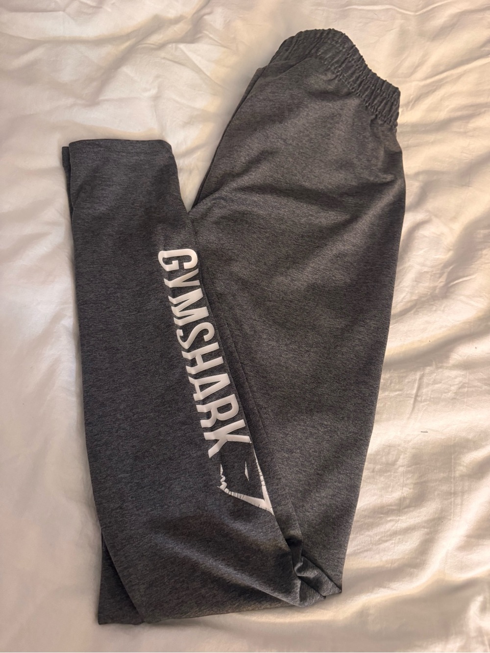 Gymshark Gray Logo Sweatpants Label Detail